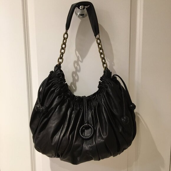 (SOLD) Buttery soft BCBG leather shoulder bag - Picture 1 of 9